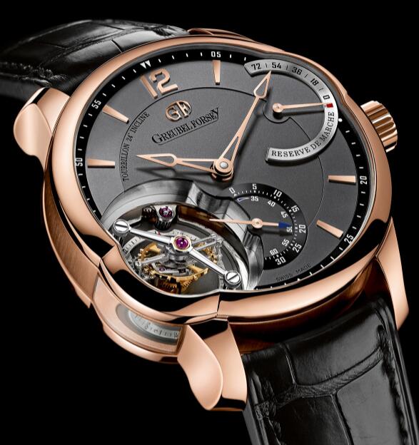 Greubel Forsey Tourbillon 24 Secondes Red Gold Black Replica Watch